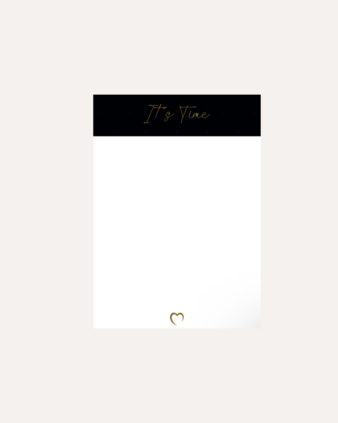 Notepad Black Lovely Stationery