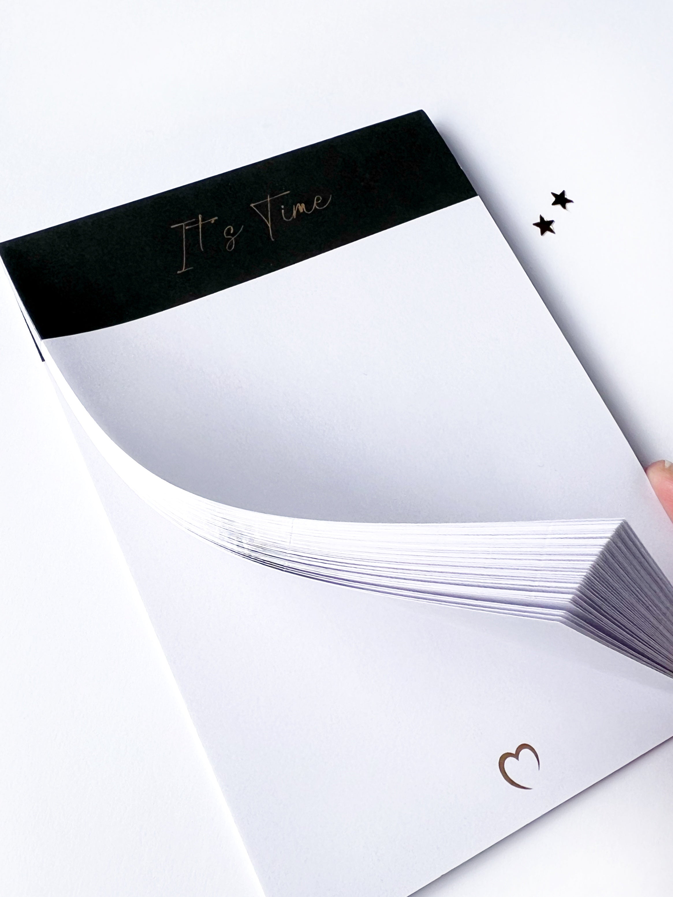 Notepad Black Lovely Stationery