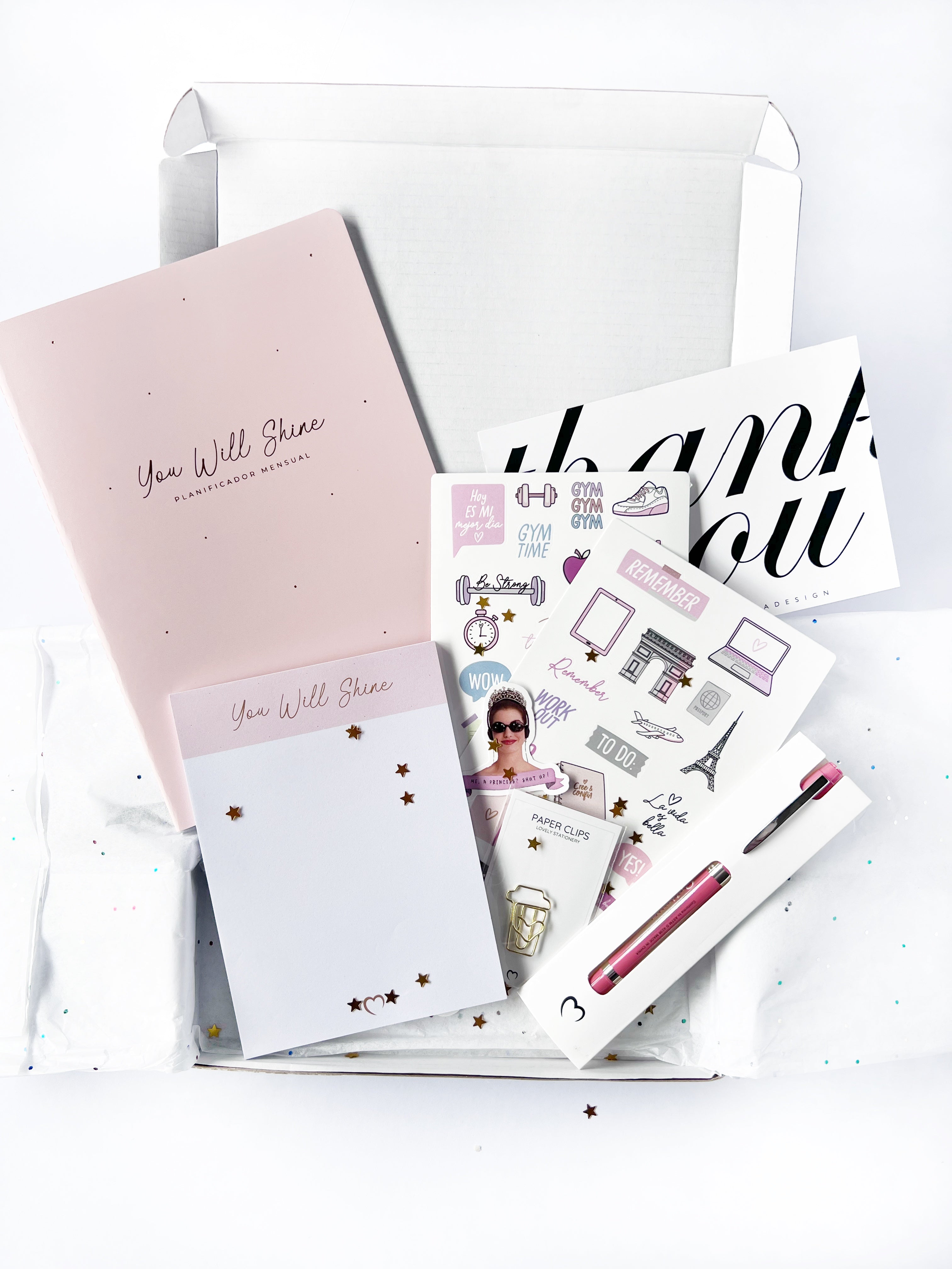 Stationery Box Stationery Set, Blush Pink Letterbox Gift, Pink Stationery, lovely Stationery