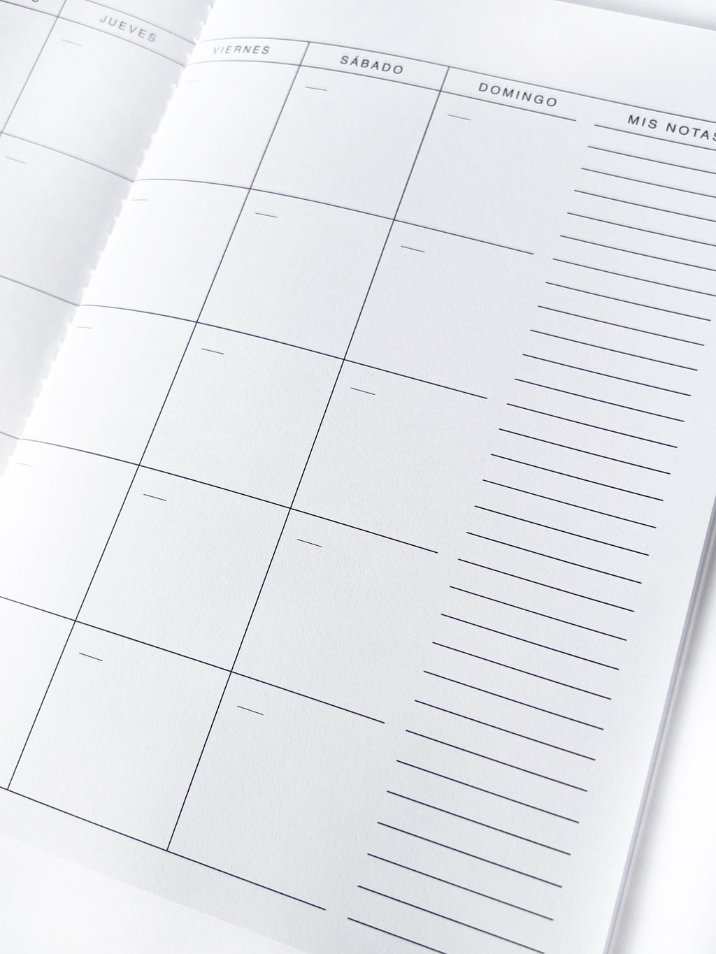 Monthly Planner (Spanish Version) Black | Gifts Stationery | A5