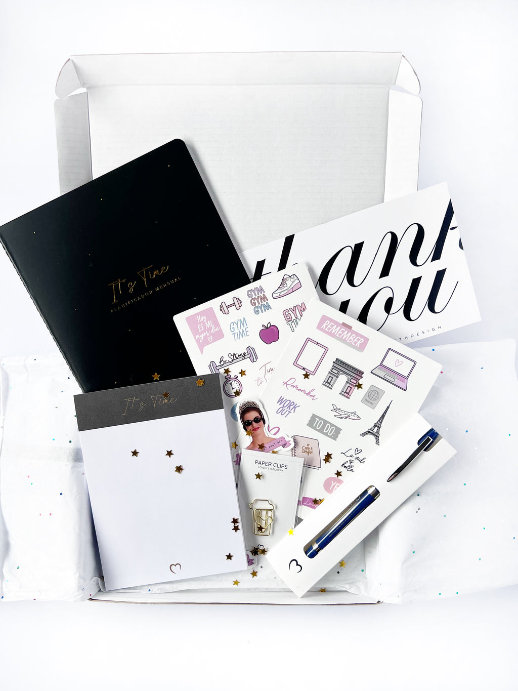 Stationery Box Stationery Set, Blush Black Letterbox Gift, Black Stationery, lovely Stationery