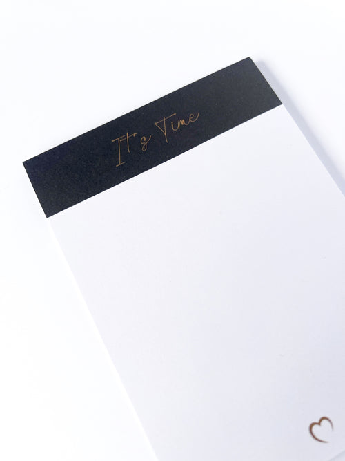 Notepad Black Lovely Stationery